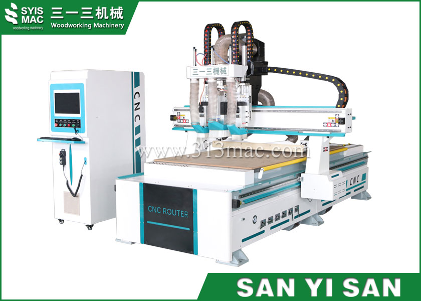  雙主軸+鉆包下料機